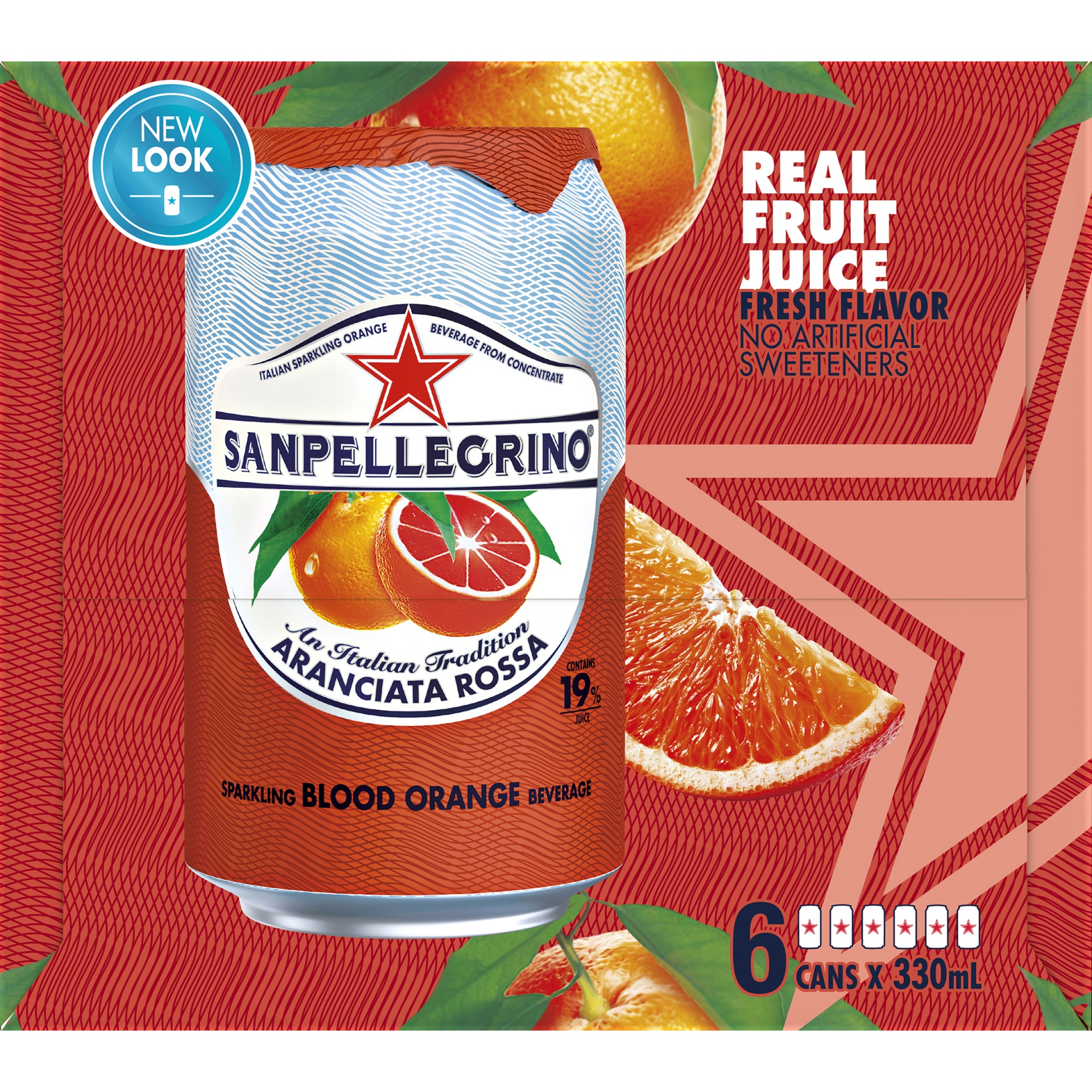 Sanpellegrino Blood Orange Italian Sparkling Beverage - 6pk/11.15 Fl Oz  Cans : Target