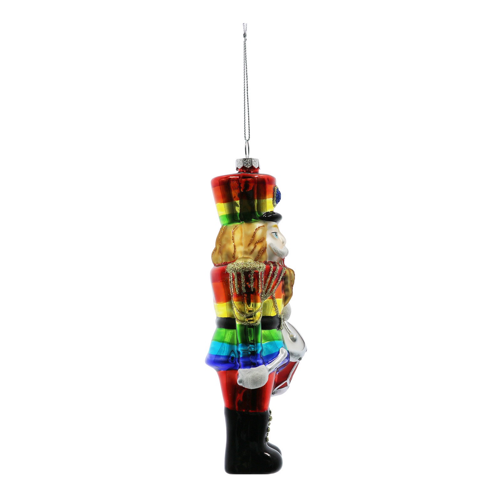 slide 3 of 4, 6.5" Pride Nutcracker Glass Ornament By Ashland, 2.625 in x 2 in x 6.625 in