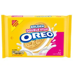 Oreo Double Stuf Golden Sandwich Cookies Family Size - 18.12oz