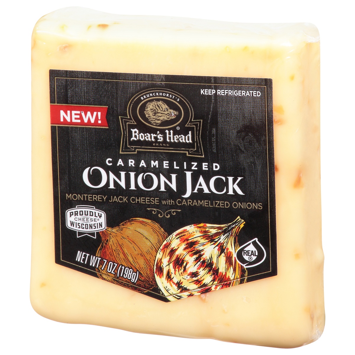 slide 3 of 11, Boar's Head Cheese, Caramelized Onion Jack, 7 oz