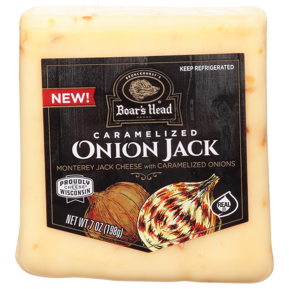 slide 1 of 11, Boar's Head Cheese, Caramelized Onion Jack, 7 oz