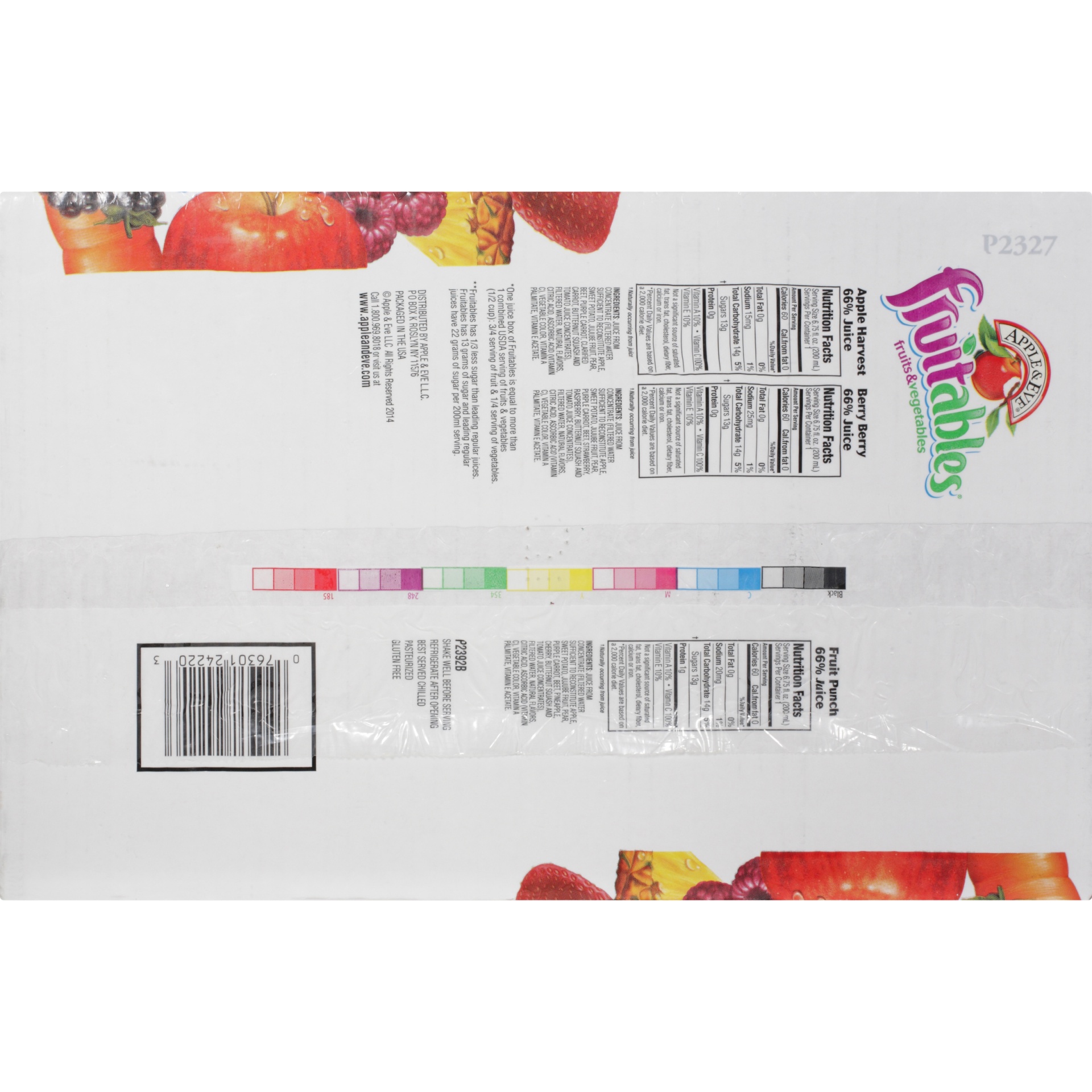 slide 4 of 8, Apple & Eve Fruitables Fruits & Vegetables Juice Beverage Variety Pack, 32 ct; 6.75 fl oz