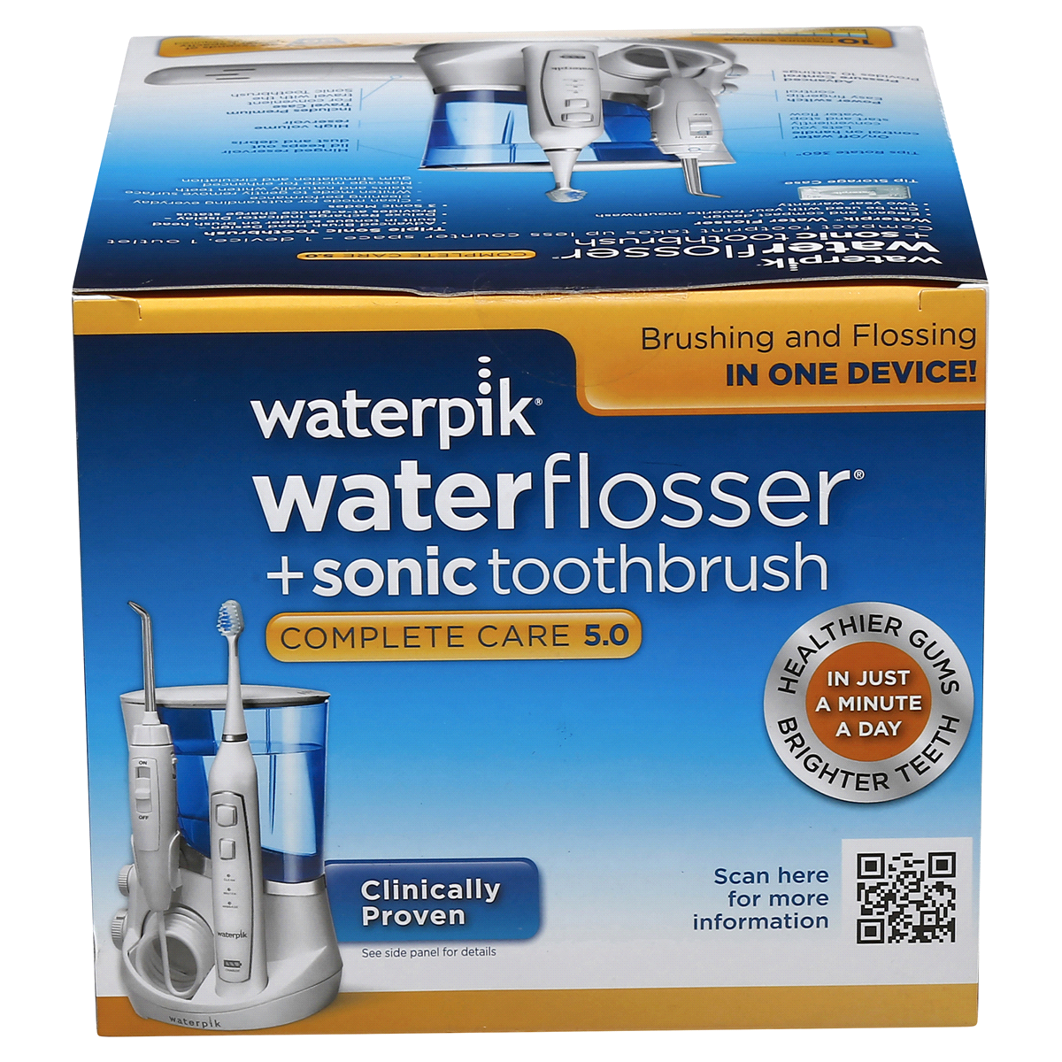 slide 7 of 8, Waterpik Water Flosser+Sonic Toothbrush, 1 ct