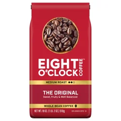 Eight O'Clock Original Medium Roast Whole Bean Coffee