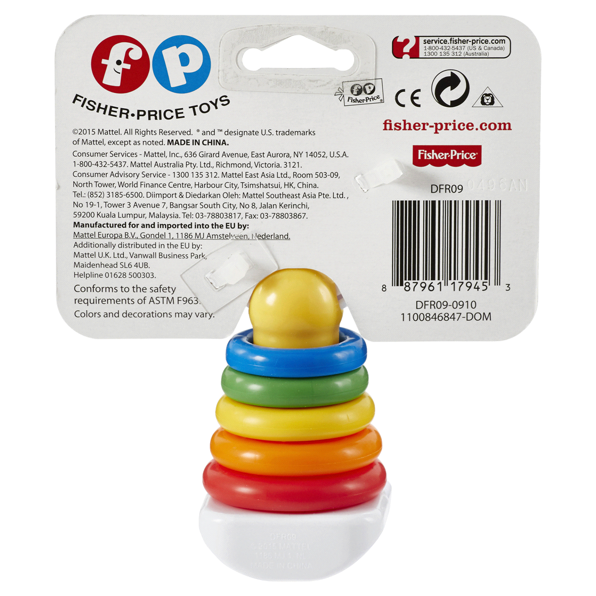 slide 2 of 2, Fisher-Price Rock-A-Stack Clacker, 1 ct