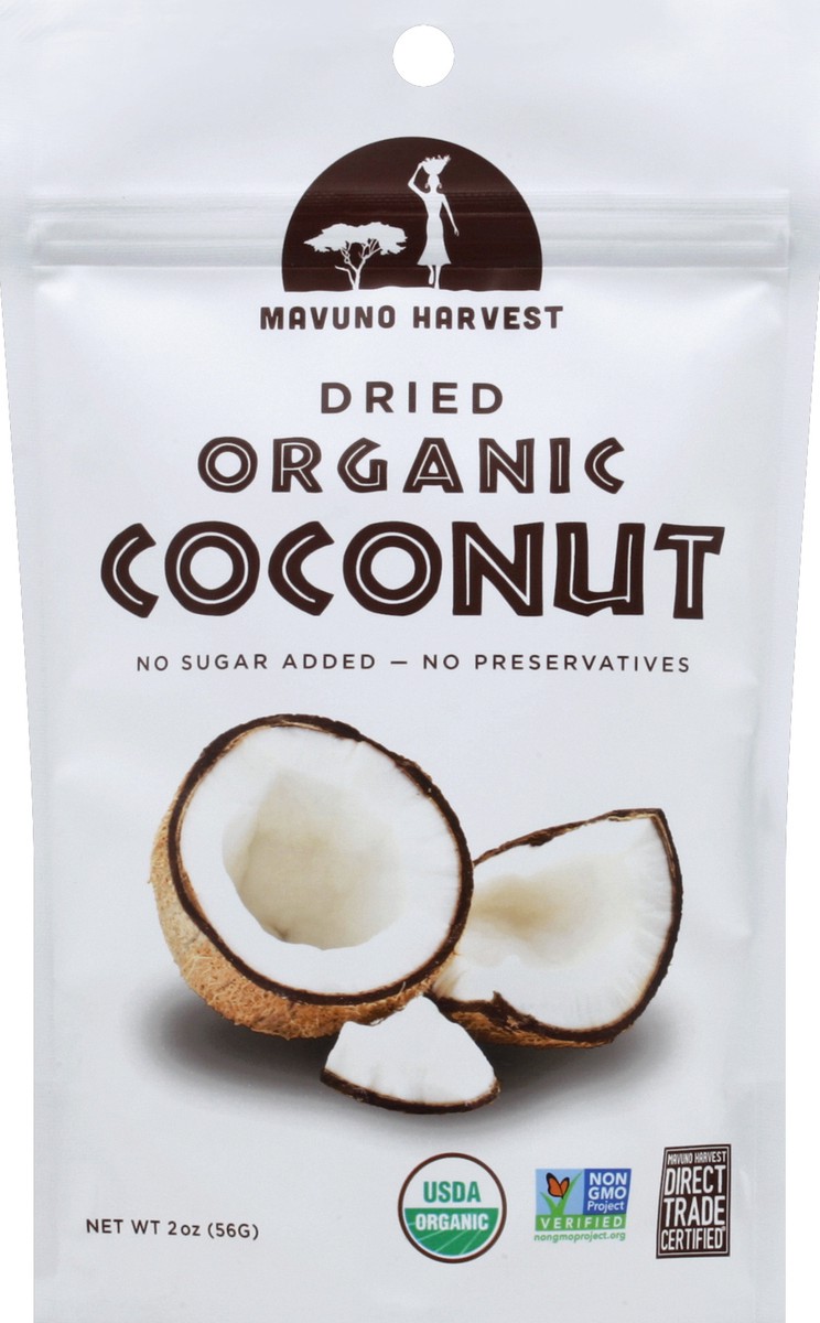 slide 1 of 3, Mavuno Harvest Dried Coconut Organic, 2 oz