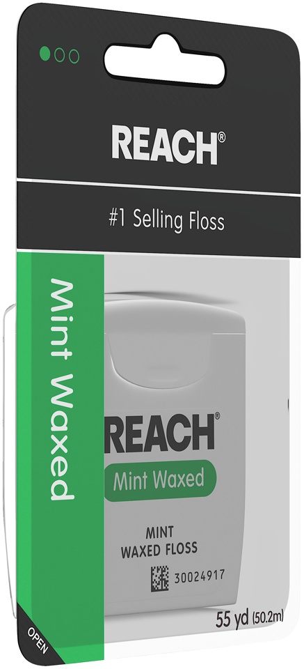 slide 2 of 6, REACH Mint Waxed Floss, 