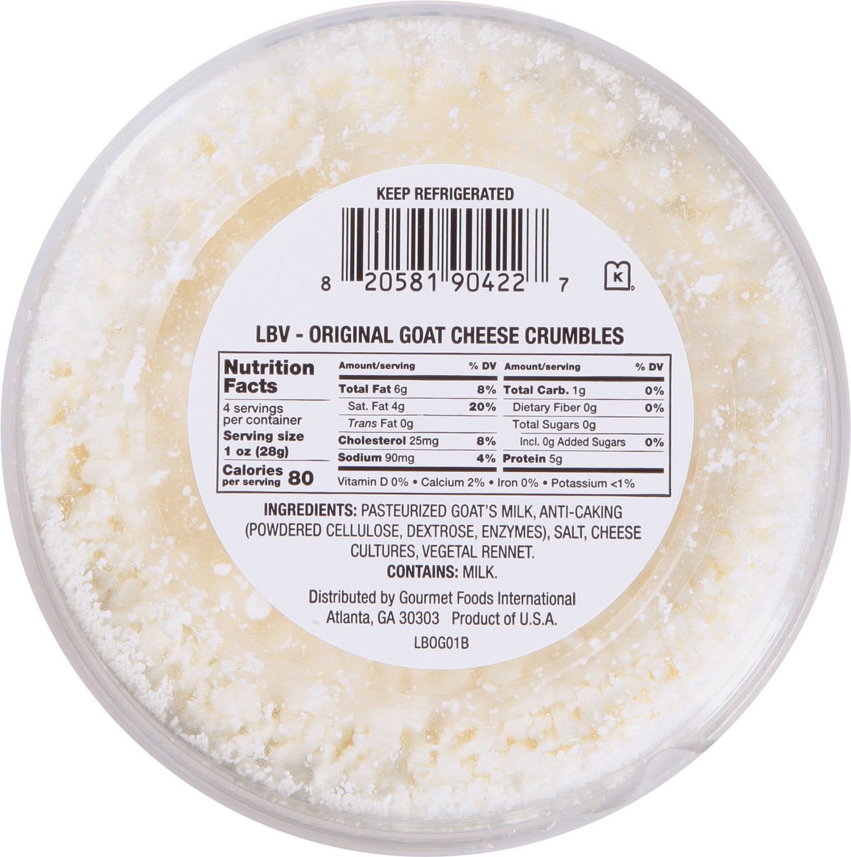 slide 5 of 13, La Bonne Vie Goat Cheese Crumbles, 4 oz