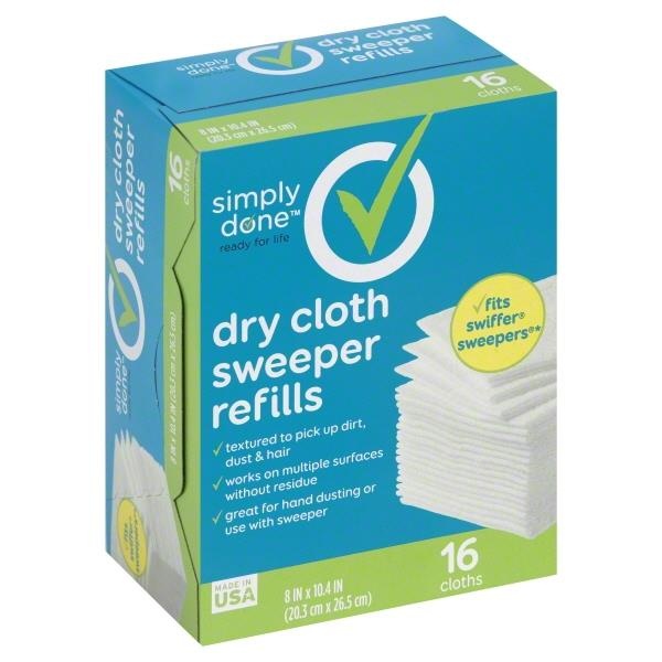 Simply Done Dry Cloth Sweeper Refills 16 ct Shipt