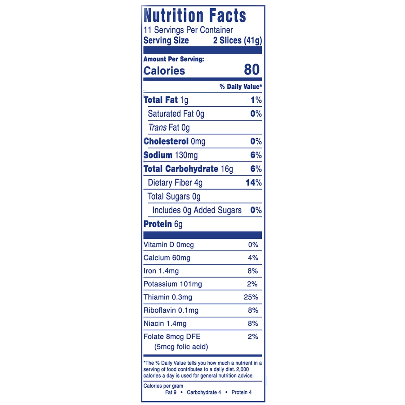 slide 7 of 8, Healthy Life Sugar Free 100% Whole Grain Wheat Bread, 16 oz