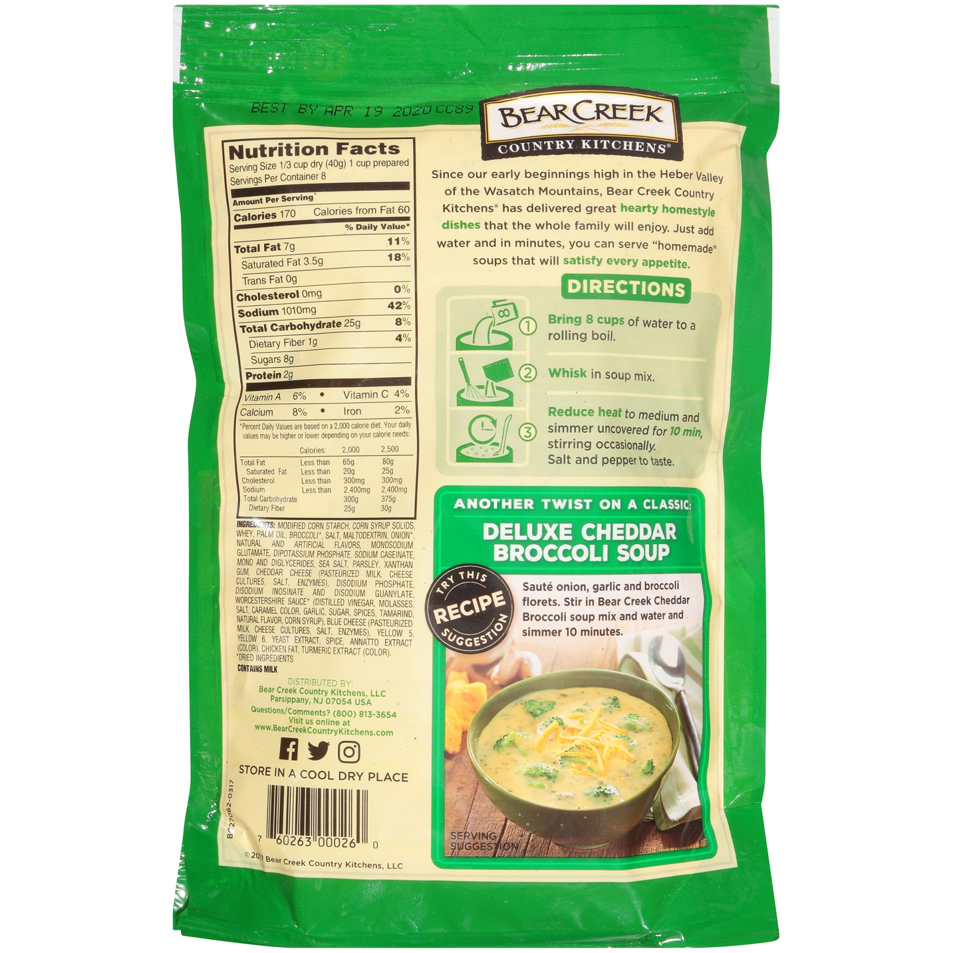 slide 7 of 16, Bear Creek Cheddar Broccoli Soup Mix - 11.2oz, 11.2 oz