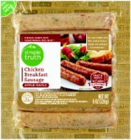 slide 1 of 2, Simple Truth Apple Maple Chicken Breakfast Sausage, 8 oz