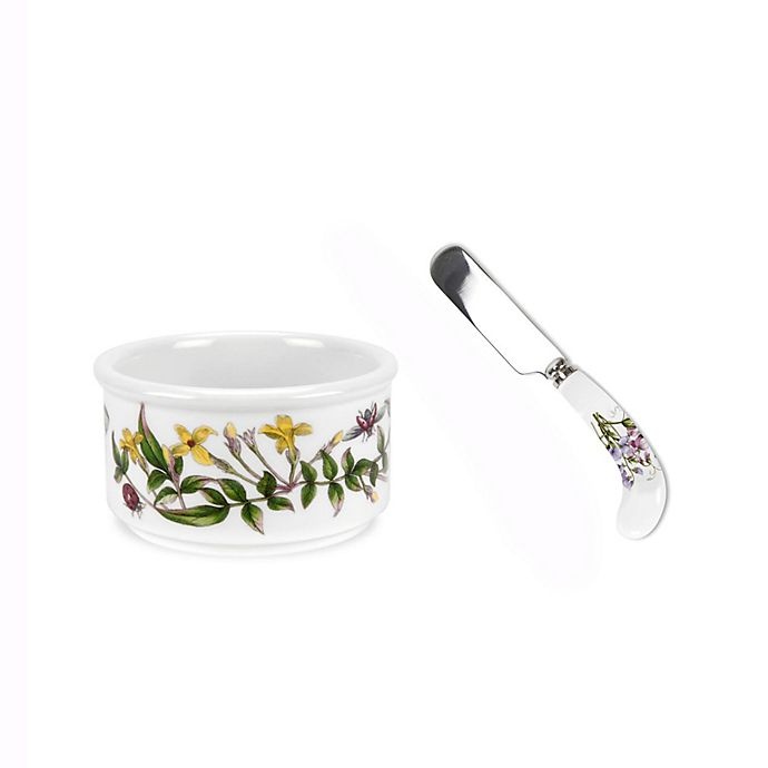 slide 1 of 1, Portmeirion Botanic Garden Ramekin and Spreader Set, 1 ct