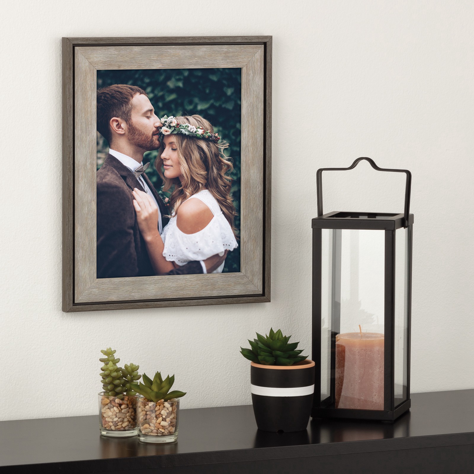 slide 3 of 5, Home Collection Gray Wash Two-Tone Frame By Studio Decor, 8.5 in x 11 in