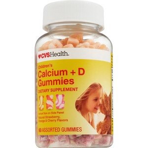 slide 1 of 1, CVS Health Children's Calcium + D Gummies, 60 Ct, 60 ct