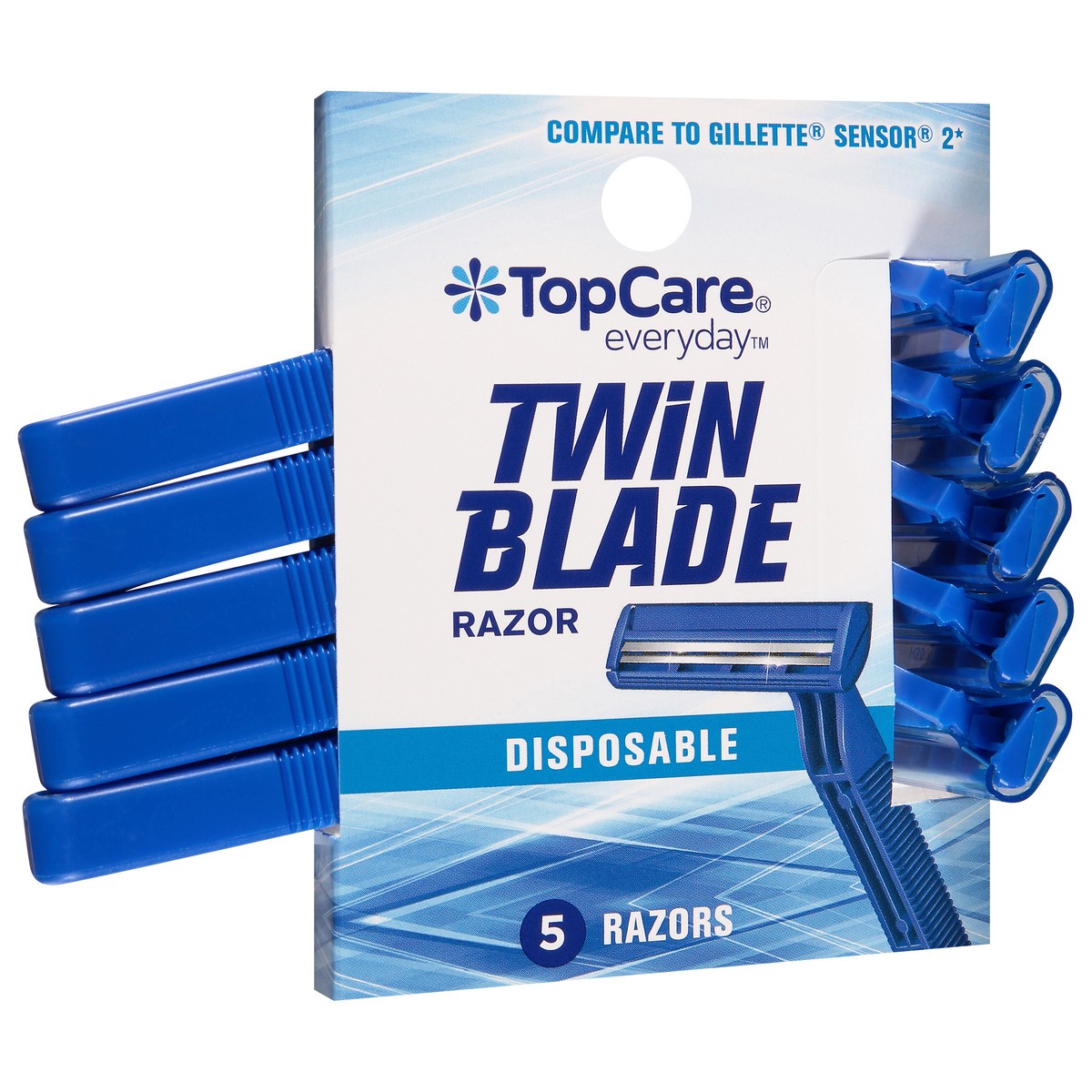 slide 7 of 9, TopCare Everyday Twin Blade Disposable Razors 5 ea, 5 ct