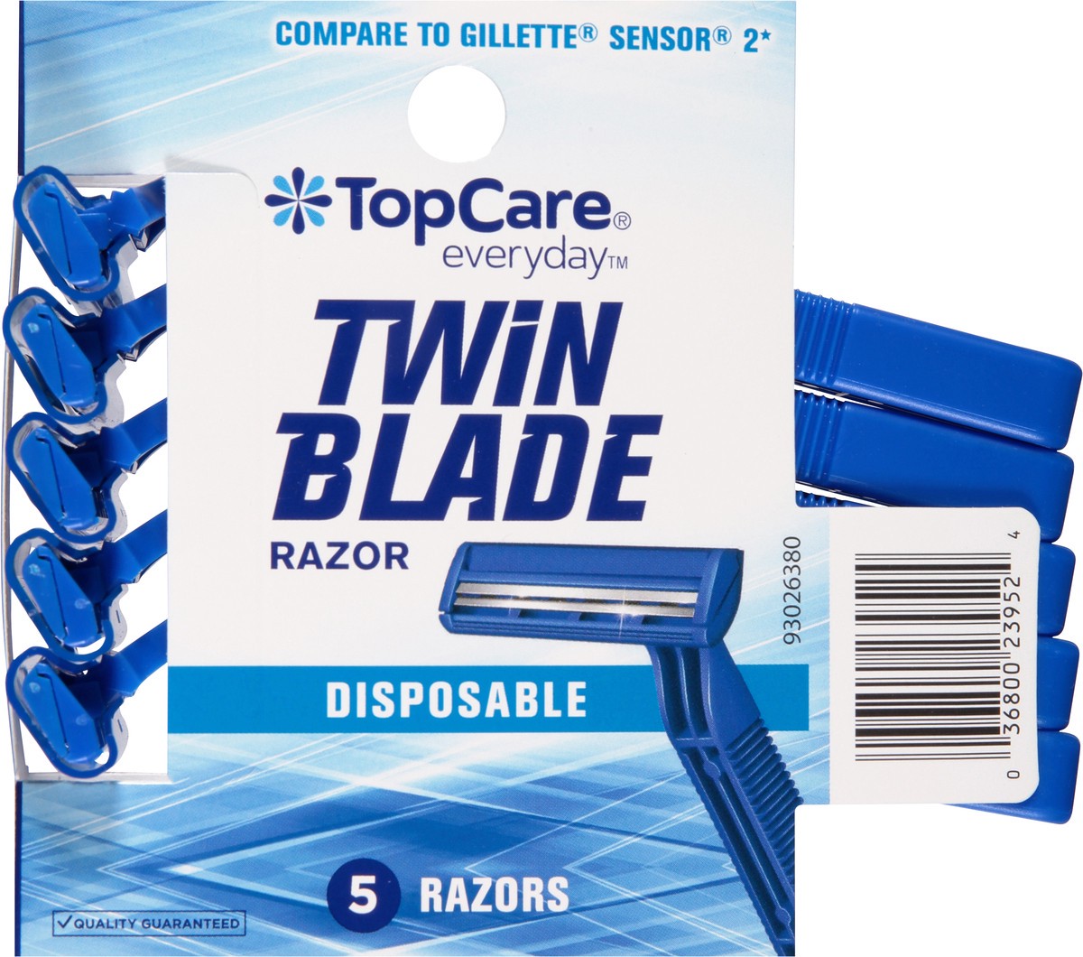 slide 6 of 9, TopCare Everyday Twin Blade Disposable Razors 5 ea, 5 ct