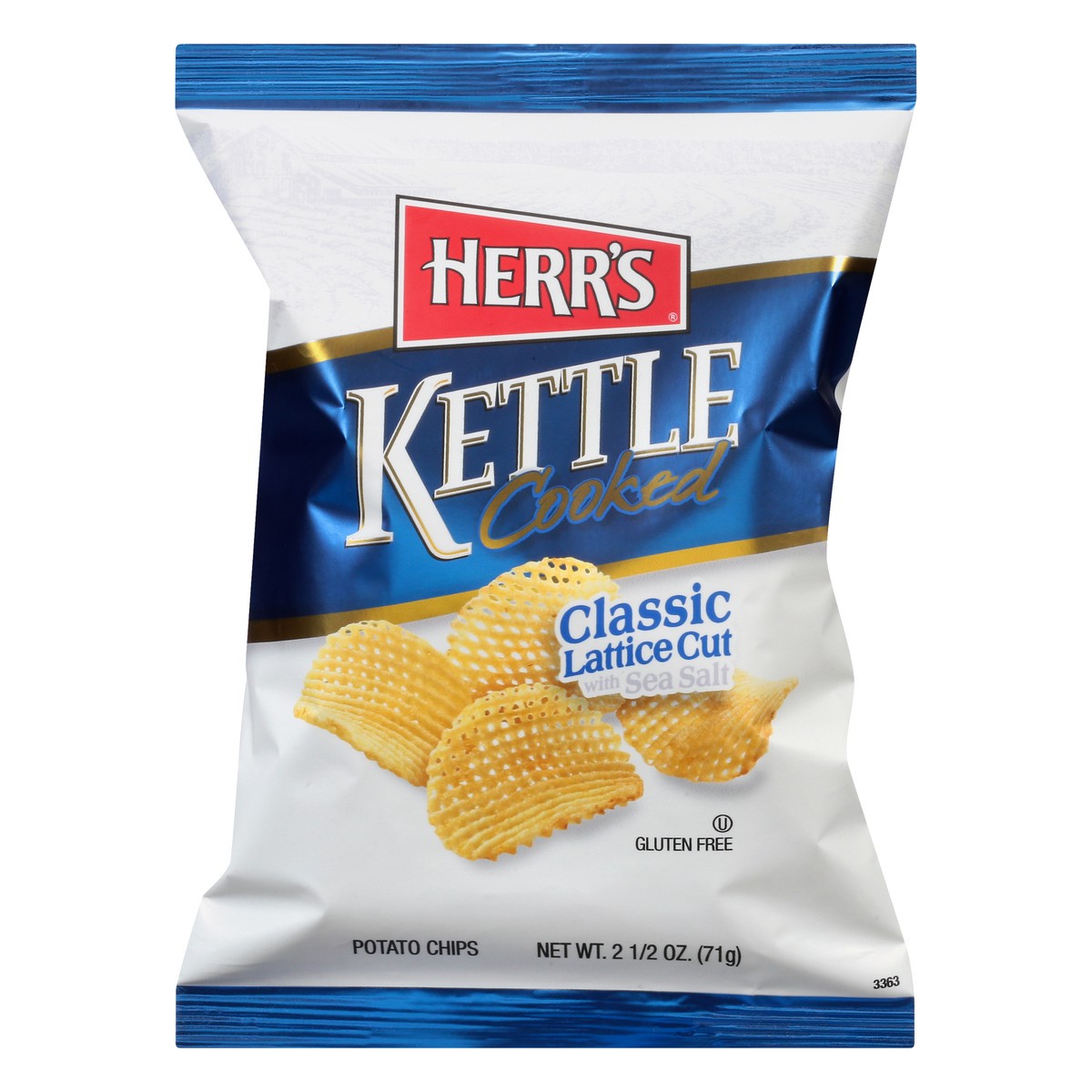 Herr's Potato Chips, with Sea Salt, Classic Lattice Cut 2.5 oz Shipt