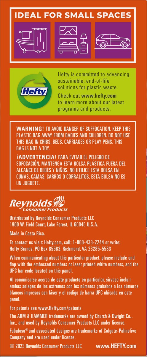 slide 3 of 9, Hefty 4 Gallon Drawstring Fabuloso Scent Small Trash Bags 34 Bags, 34 ct