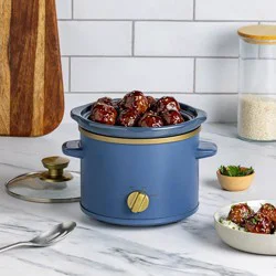 Hy-Vee Seasons 2 Qt. Slow Cooker In Echo Blue