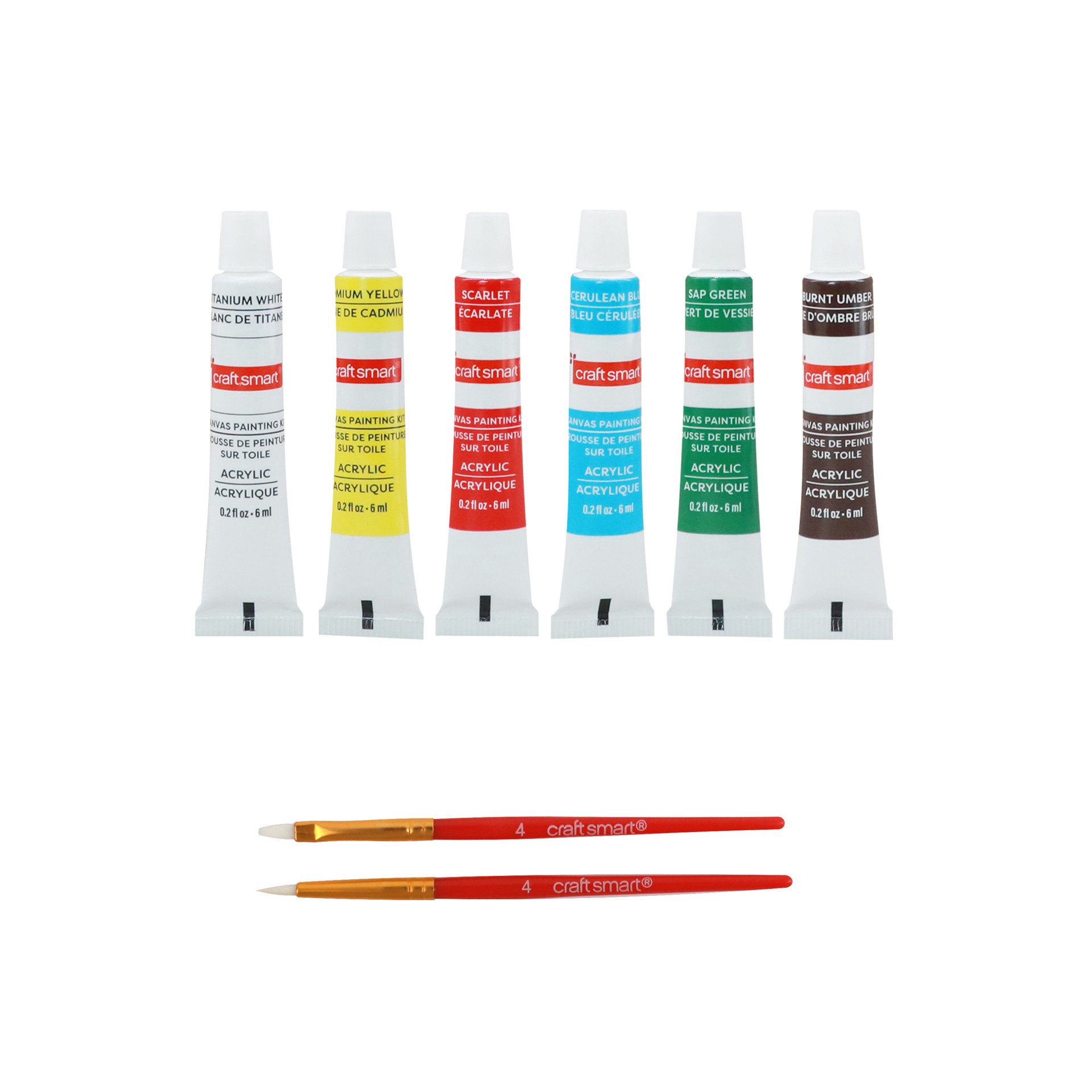 slide 4 of 8, 4" X 4" Bows Canvas Painting Kit By Craft Smart, 4 in x 4 in