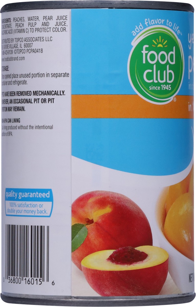 slide 7 of 9, Food Club Essential Choice Yellow Cling Peach Halves in 100% Juice 15 oz, 15 oz