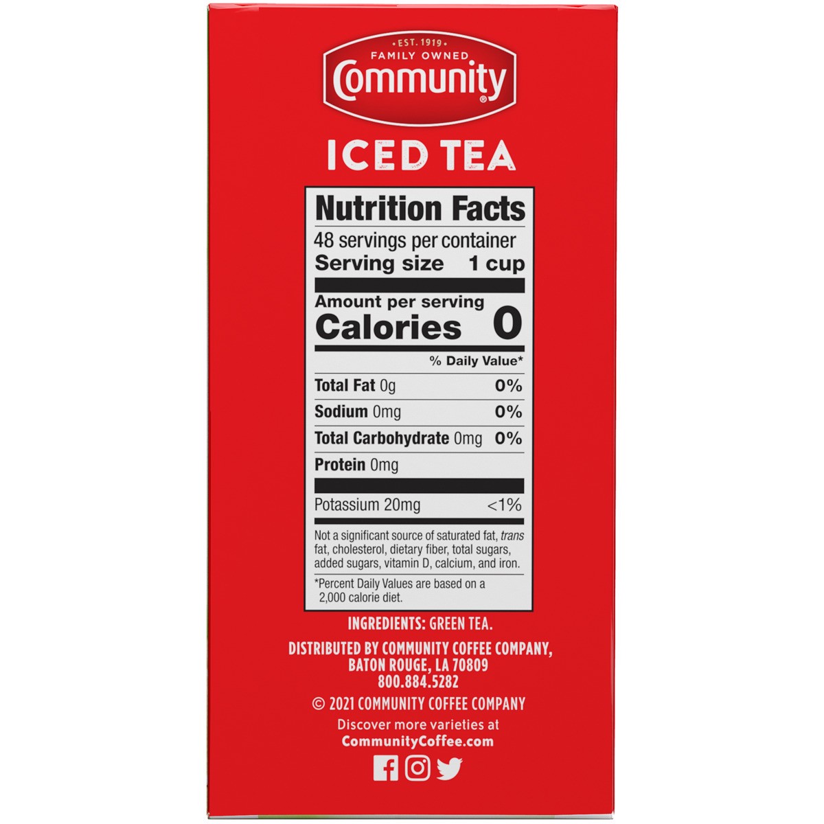 slide 6 of 10, Community Coffee Green Tea Bags - 48 ct, 48 ct