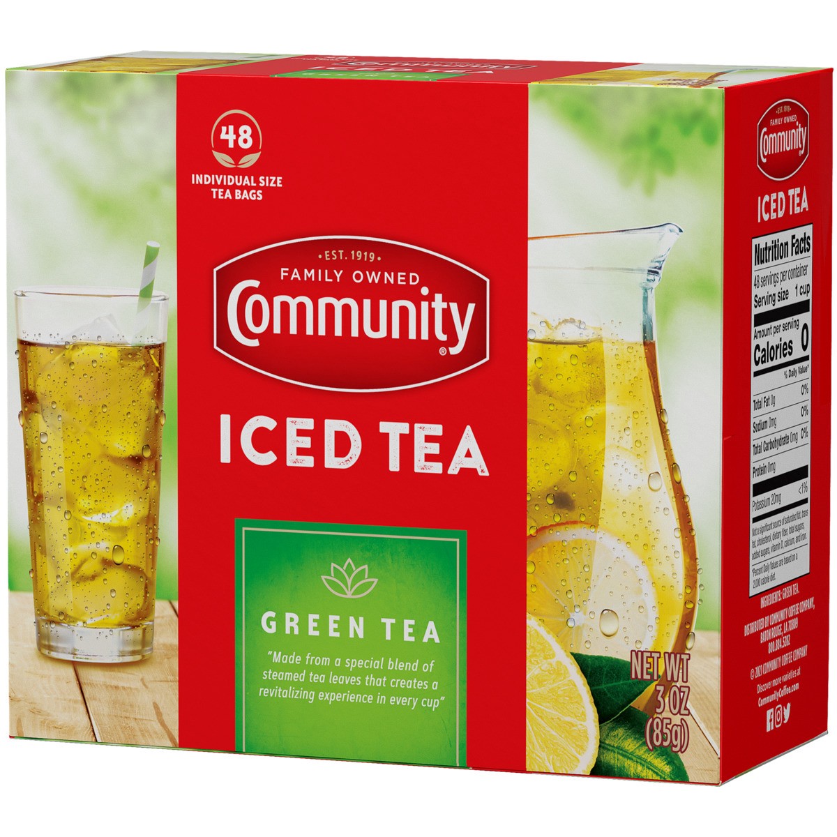 slide 10 of 10, Community Coffee Green Tea Bags - 48 ct, 48 ct