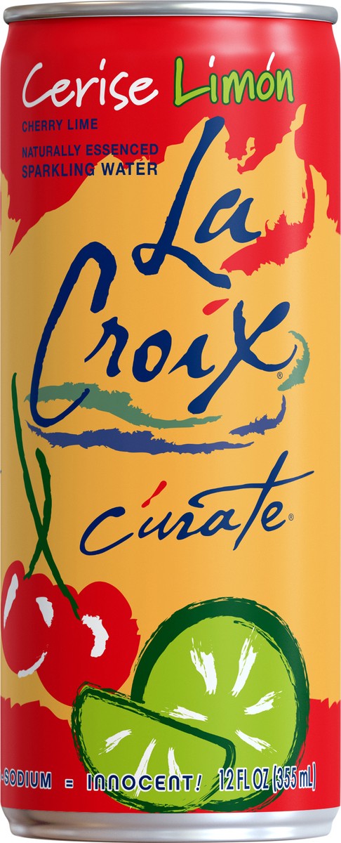 slide 5 of 11, La Croix Curate Cherry Lime Sparkling Water - 12 fl oz, 12 fl oz