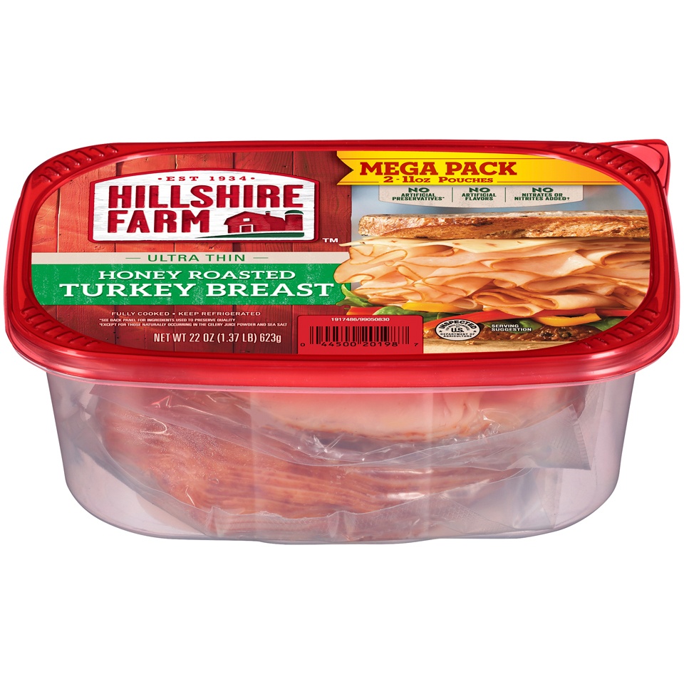 Hillshire Farm Ultra Thin Honey Roasted Turkey Breast 211 Oz. Pouches 22 oz Shipt