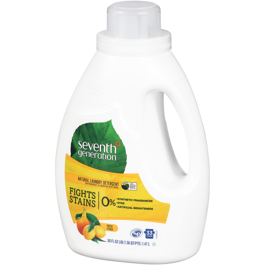 Seventh Generation Fresh Citrus Natural Laundry Detergent 50 fl oz Shipt