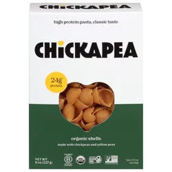 Chickapea Organic Shells Chickpea & Lentil Pasta