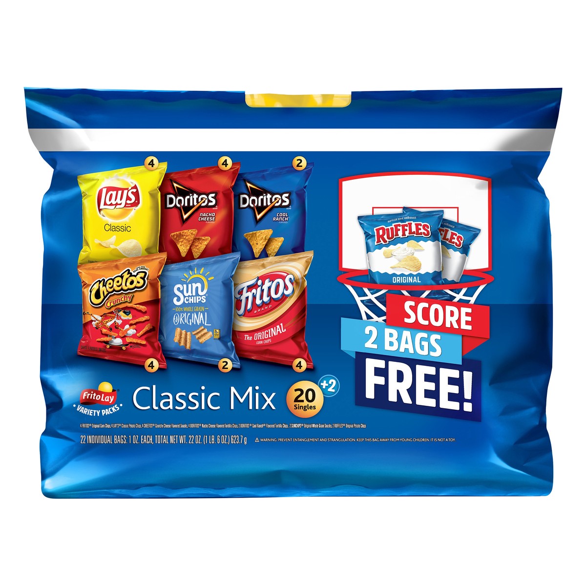 slide 1 of 5, Frito-Lay Classic Variety, 22 ct; 1 oz