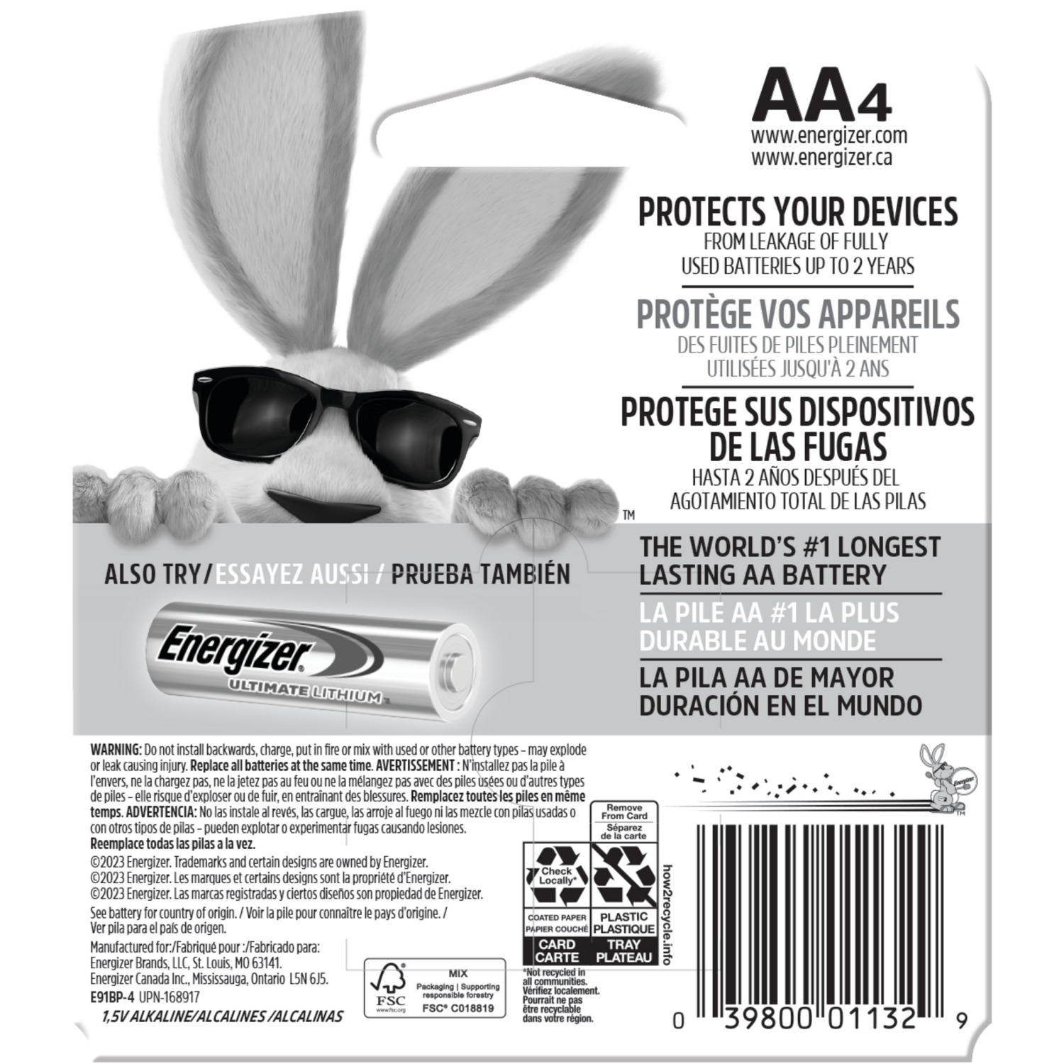 slide 2 of 2, Energizer MAX AA Batteries (4 Pack), Double A Alkaline Batteries, 4 ct