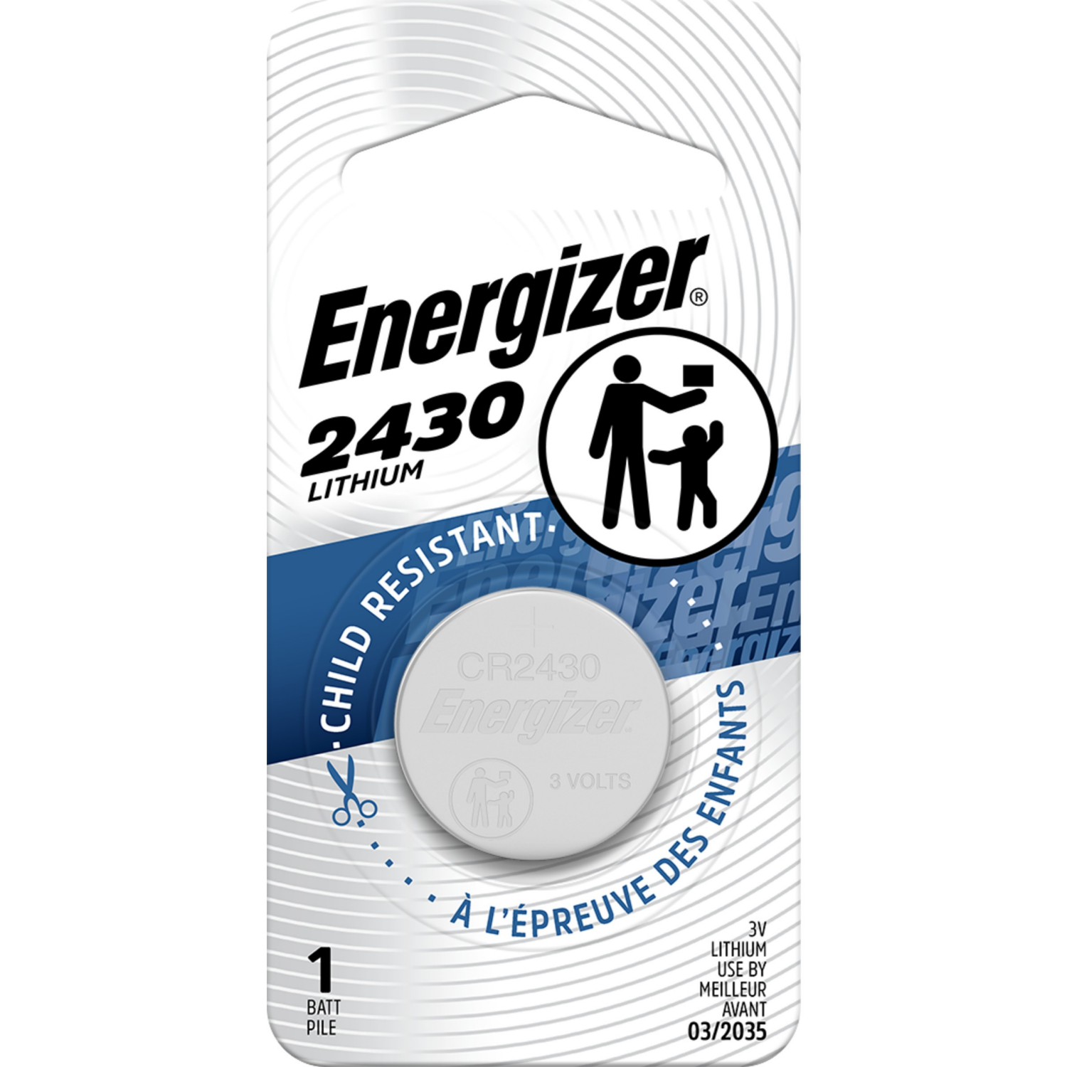 slide 1 of 2, Energizer ENER 2430 Watch Battery, 1 ct