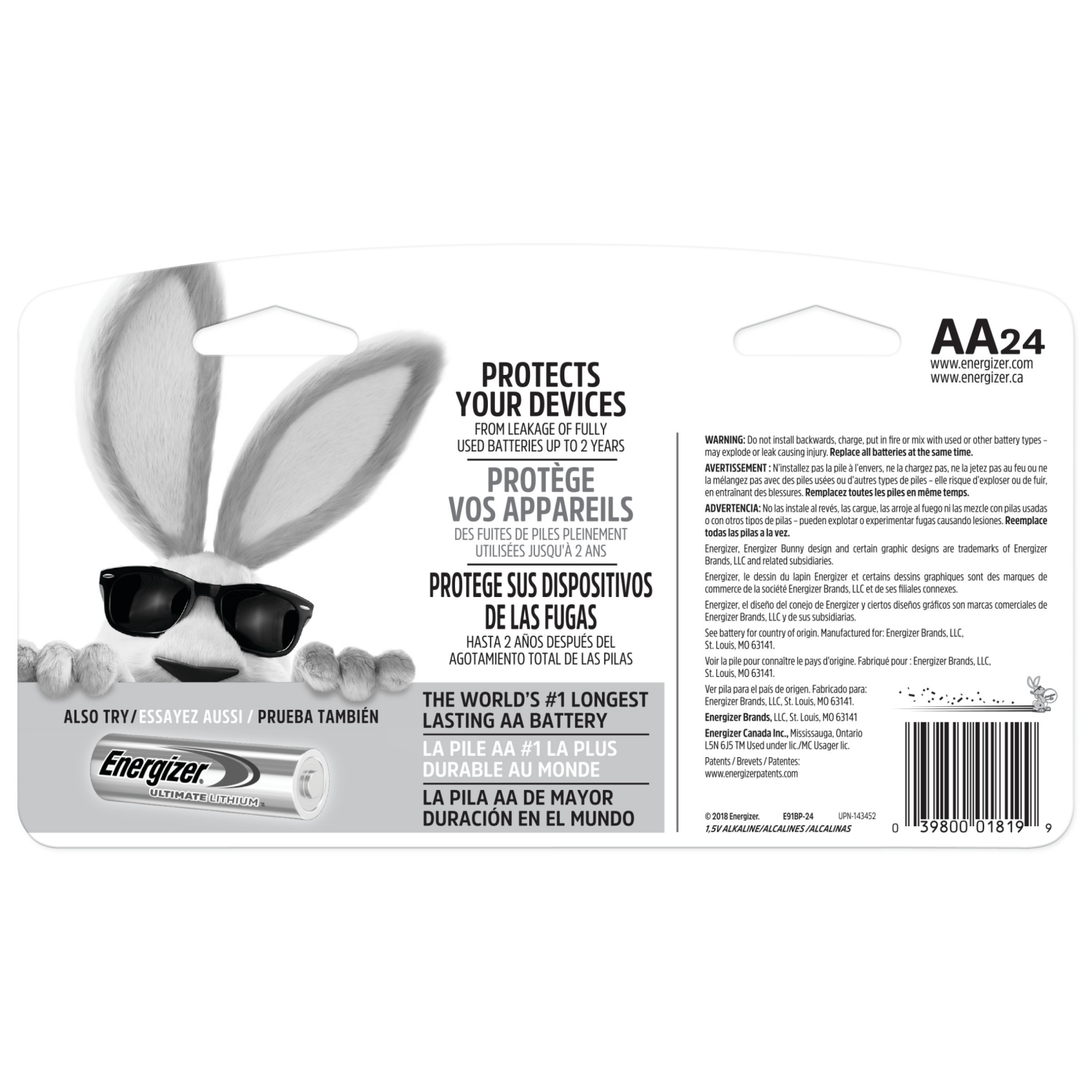 slide 2 of 2, Energizer MAX AA Batteries (24 Pack), Double A Alkaline Batteries, 24 ct