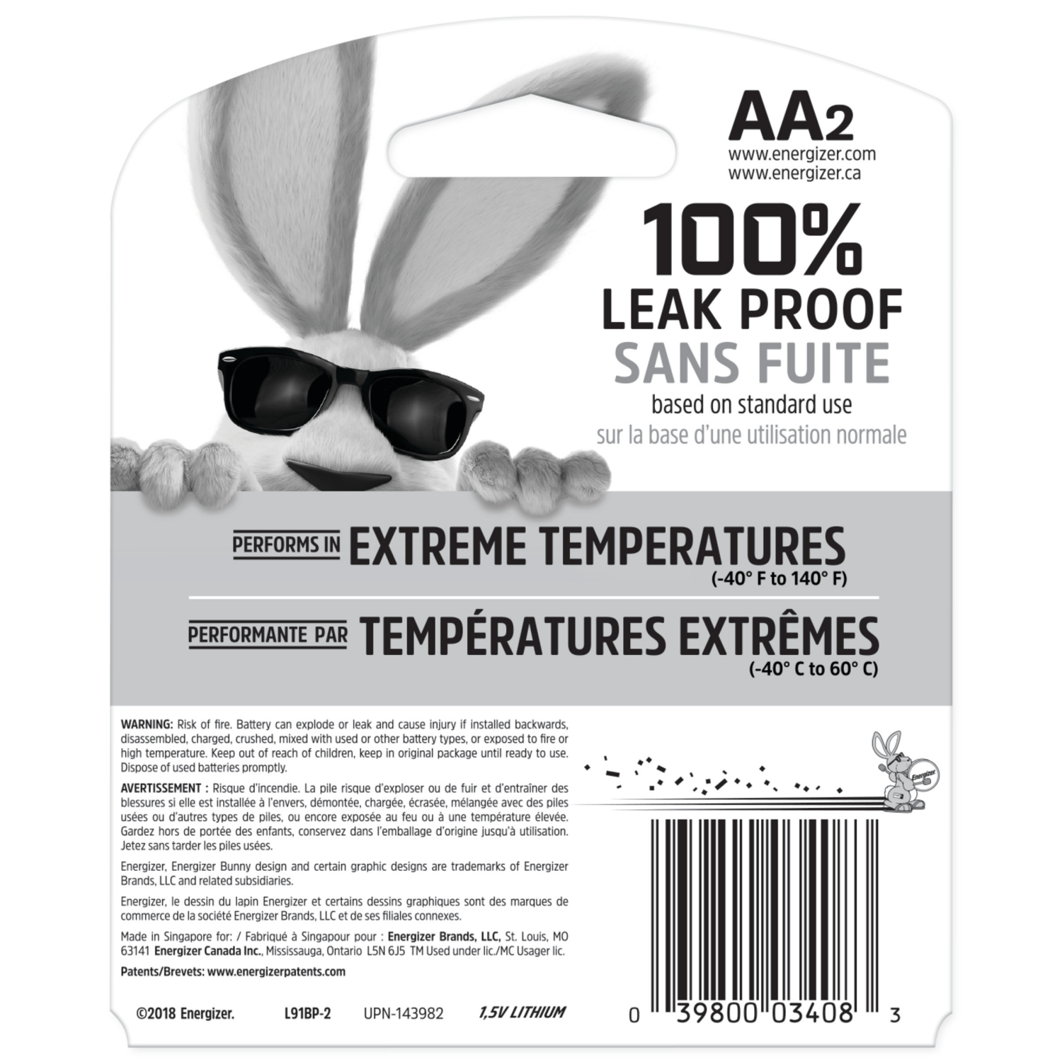 slide 2 of 2, Energizer EVER2PK AA Lita Battery, 2 ct