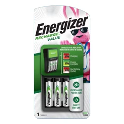 Energizer Recharge Value Charger for NiMH Rechargeable AA and AAA Batteries
