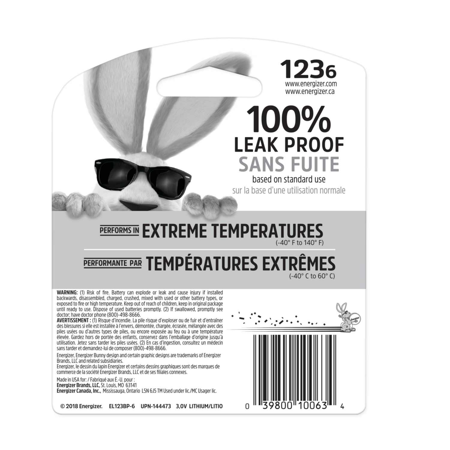 slide 2 of 2, Energizer 123 6-Pack, 6 ct