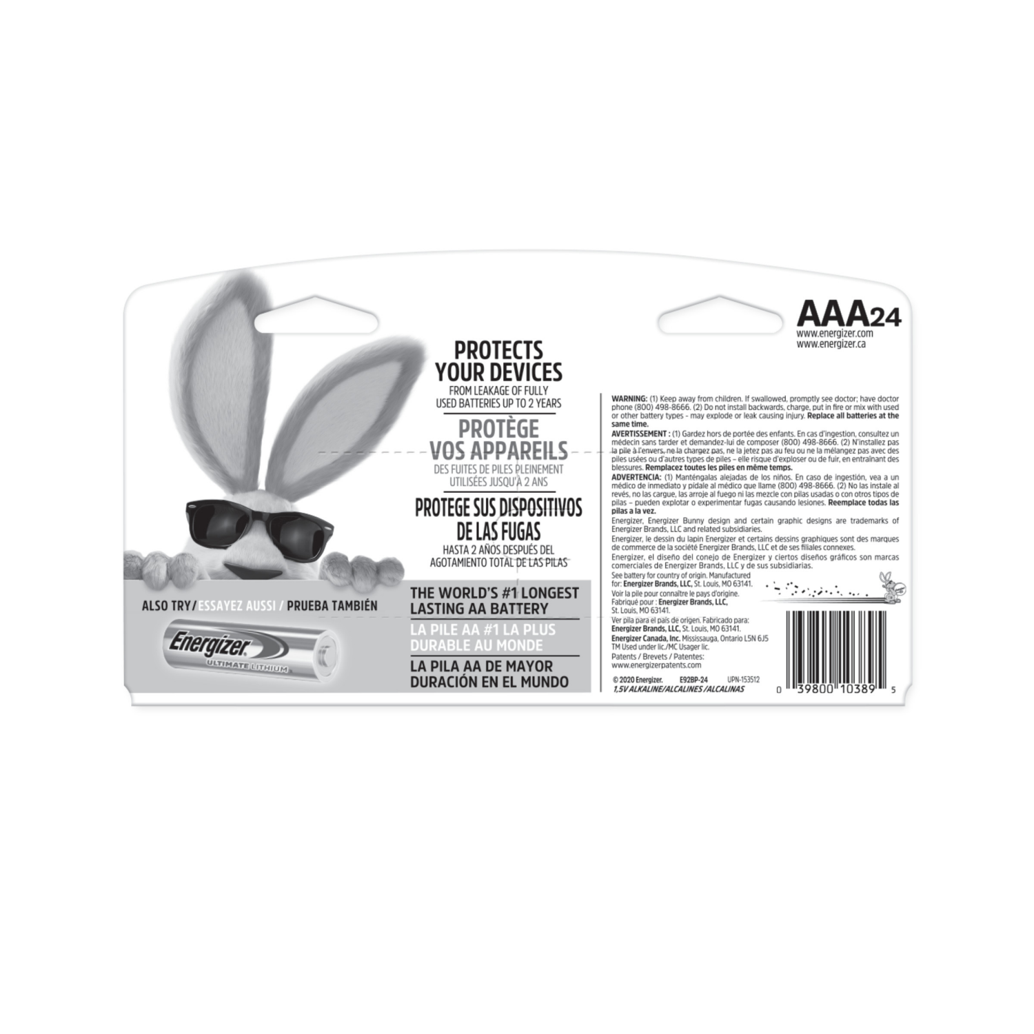 slide 2 of 2, Energizer MAX AAA Batteries (24 Pack), Triple A Alkaline Batteries, 24 ct