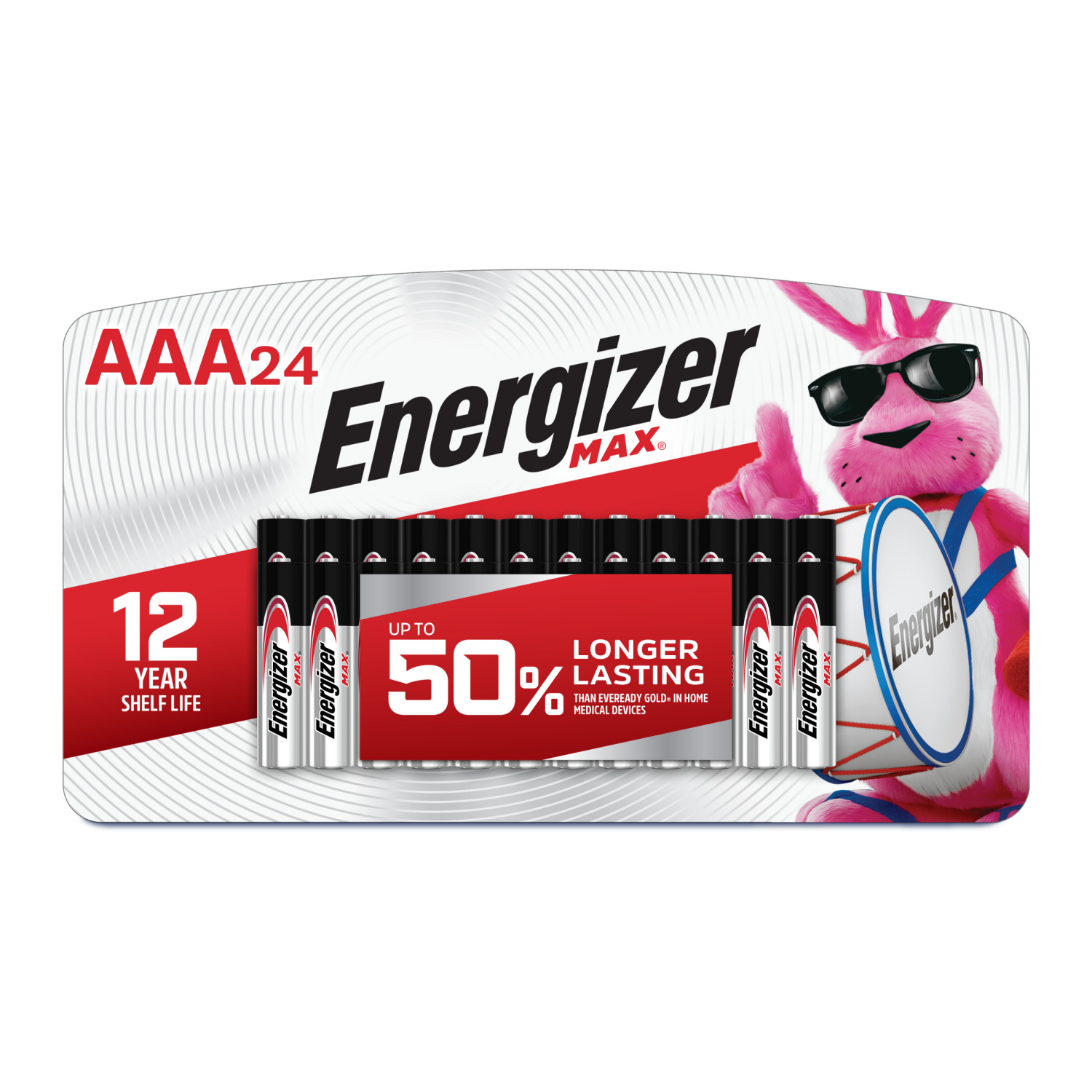 slide 1 of 2, Energizer MAX AAA Batteries (24 Pack), Triple A Alkaline Batteries, 24 ct