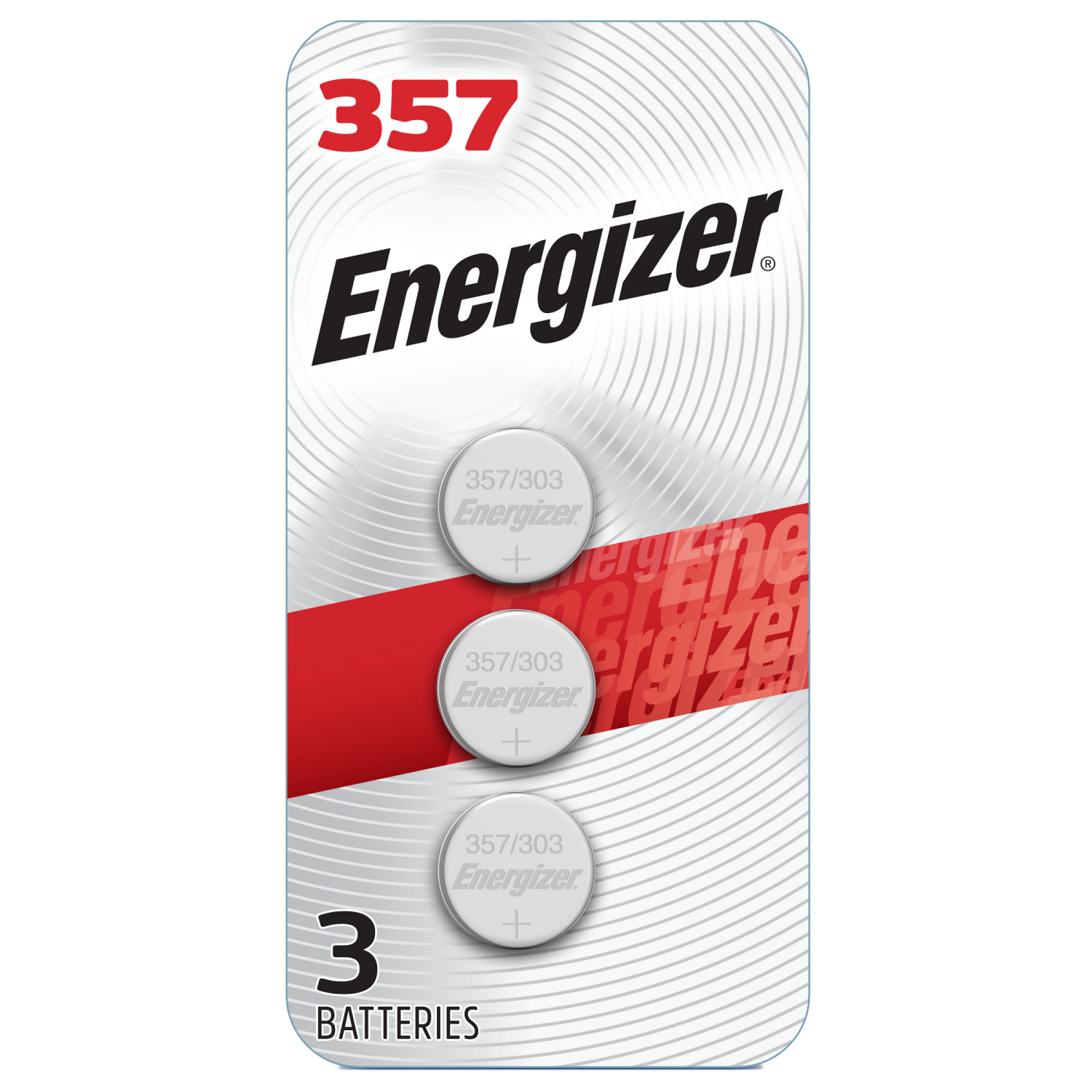 slide 1 of 2, Energizer 357/303 Batteries (3 Pack), Button Cell Batteries, 3 ct