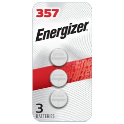Energizer 357/303 Batteries (3 Pack), Button Cell Batteries