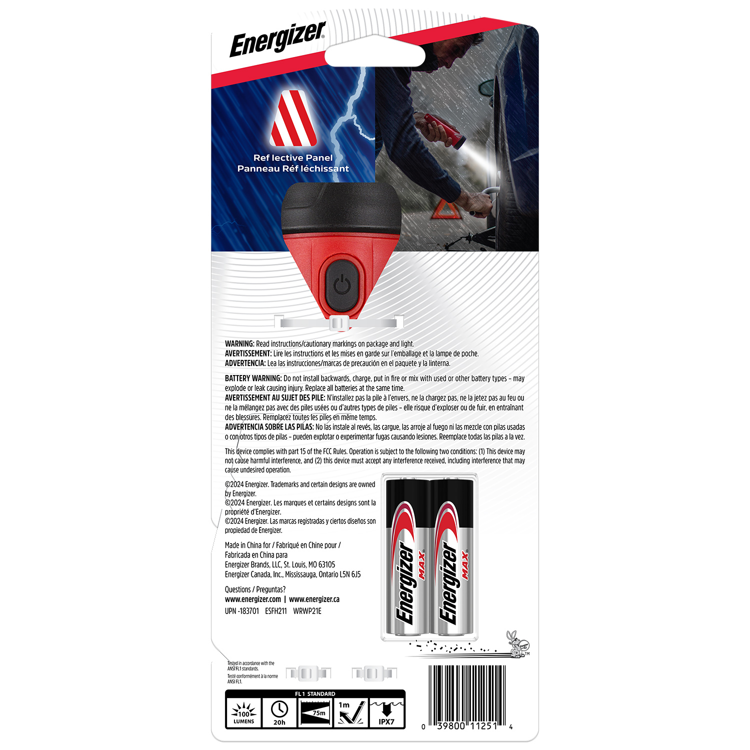 slide 2 of 2, Energizer Waterproof LED AA Flashlight, Weatheready Floating Light, 1 ct