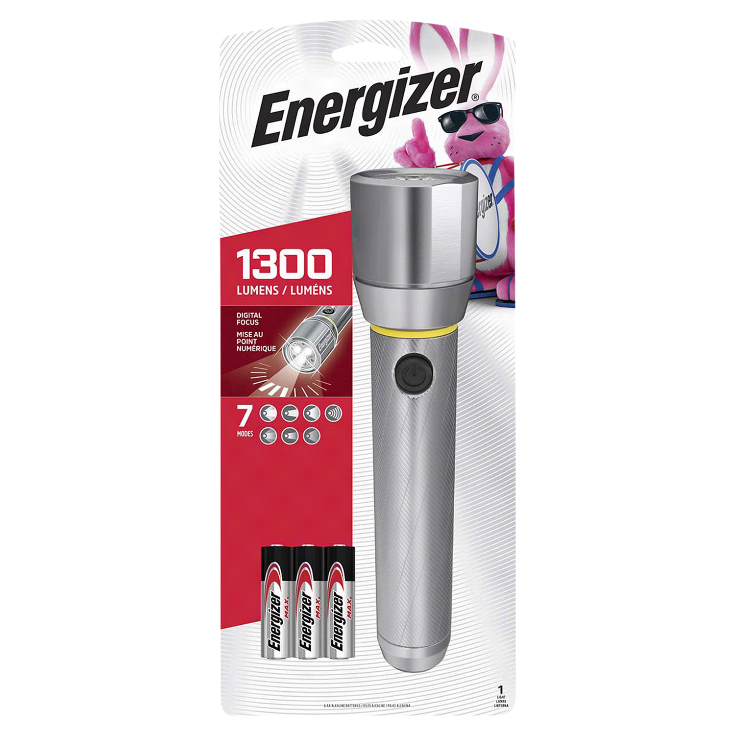 slide 1 of 2, Energizer Vision Hd Focus Metal Led Flashlight - Black, 1 ct