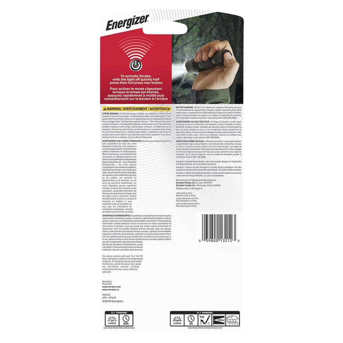 slide 2 of 2, Energizer Vision HD Tactical Metal Flashlight – TAC 700, 1 ct