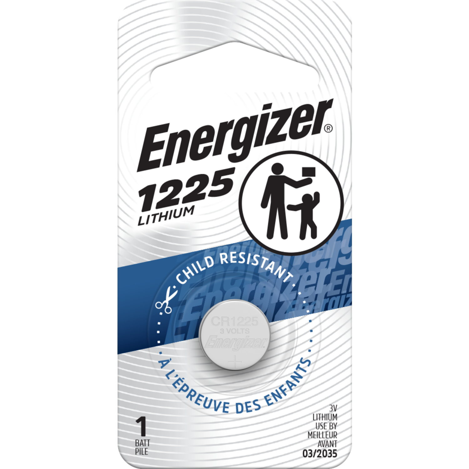 slide 1 of 2, Energizer 1225 Lithium Battery 1 ea, 1 ct