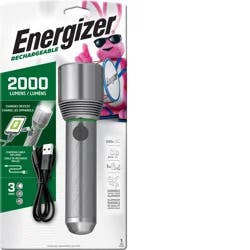 Energizer Rechargeable LED Flashlight, 2000 Lumen, Excellent Emergency Light