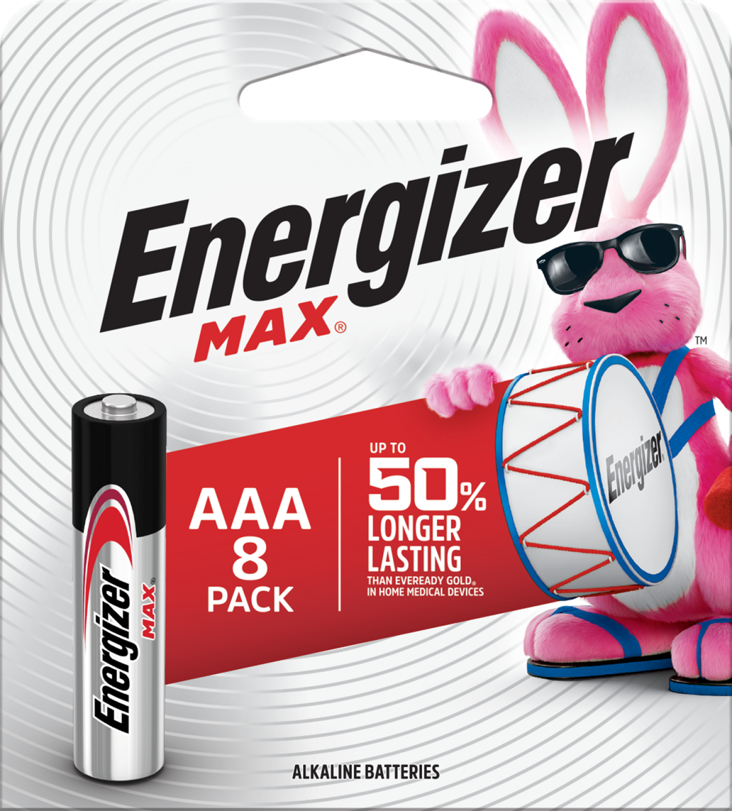 slide 1 of 2, Energizer Max AAA Alkaline Batteries 8 Each, 8 ct