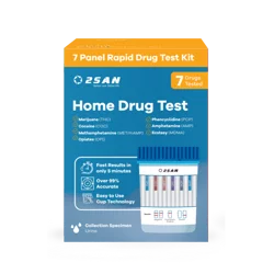 2San Home Drug Test - 7 Strip - (THC), Cocaine (COC), Methamphetamine (MET), Opiates (OPI), Phencyclidine (PCP), Amphetamine (AMP), Ecstasy (MDMA)